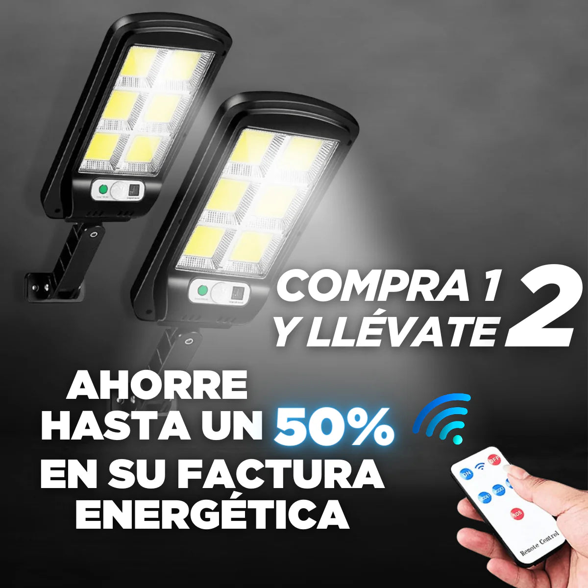 FAROLA PREMIUM DE INDUCCIÓN SOLAR [ COMPRE 1 Y LLEVA 2 ] 50% OFF